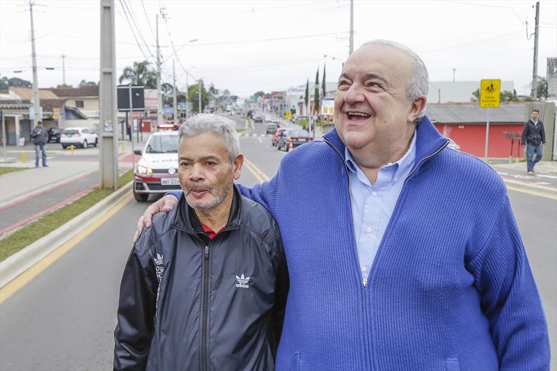 Prefeito Rafael Greca, entrega a revitalização da Av. Manoel Ribas, em Santa Felicidade. Curitiba, 04/07/2018. Foto: Pedro Ribas/SMCS