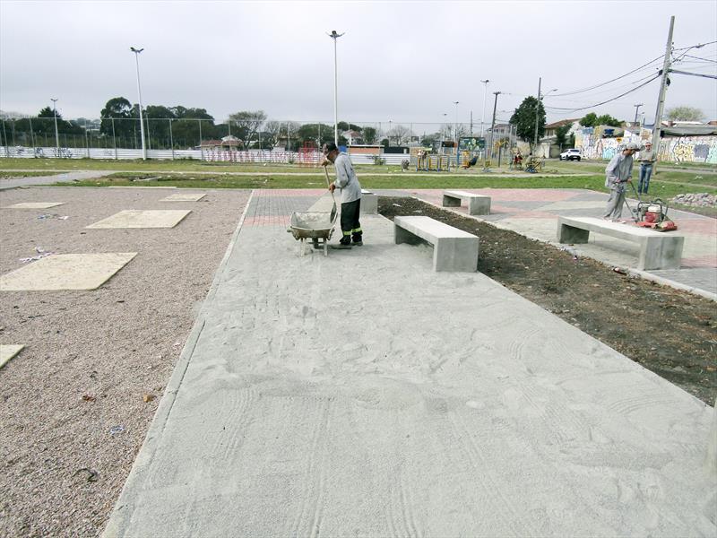  Parque do Semeador - Sítio Cercado - revitalização desta área de lazer. Curitiba, 03/08/2022. Foto: Lucilia Guimarães/SMCS