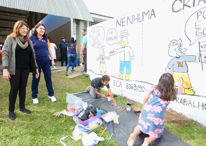 Volta presencial do programa Comunidade Escola, na Escola Municipal Vila São José, na CIC. Curitiba, 13/08/2022. Foto: Luiz Costa/SME