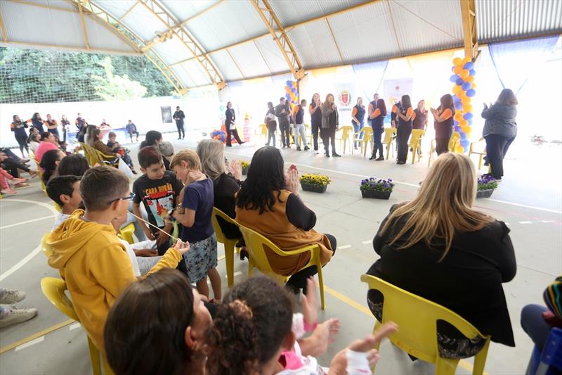 Volta presencial do programa Comunidade Escola, na Escola Municipal Vila São José, na CIC. Curitiba, 13/08/2022. Foto: Luiz Costa/SME