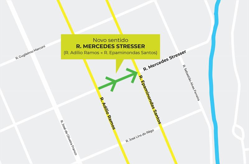 Rua do Bairro Alto terá alteração de sentido nesta quinta-feira.