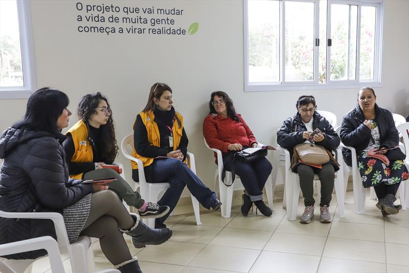 Ação da políticas para as mulheres no escritório da Caximba. Curitiba, 22/08/2022. Foto: Hully Paiva/SMCS