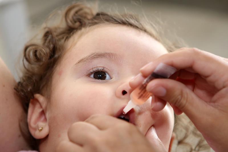 Curitiba prorroga até 30/9 Campanha de Vacinação contra a pólio.
Foto: Cesar Brustolin/SMCS