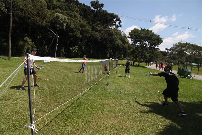 Prefeitura prepara a 3ª Virada Esportiva.
- Na imagem, atividades de badminton .
Foto: Guilherme Dalla Barba/SMELJ