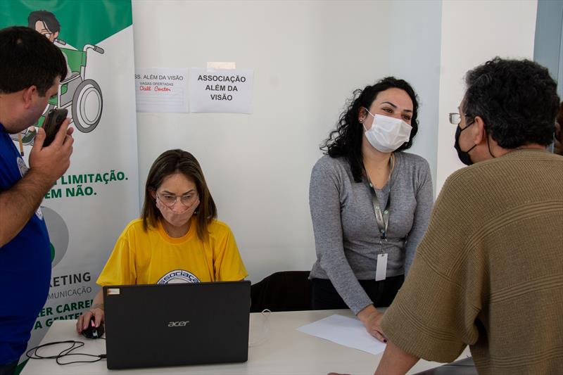Primeiro dos três mutirões de emprego para Pessoa com Deficiência acontece nesta quarta .
Foto: Levy Ferreira/SMCS