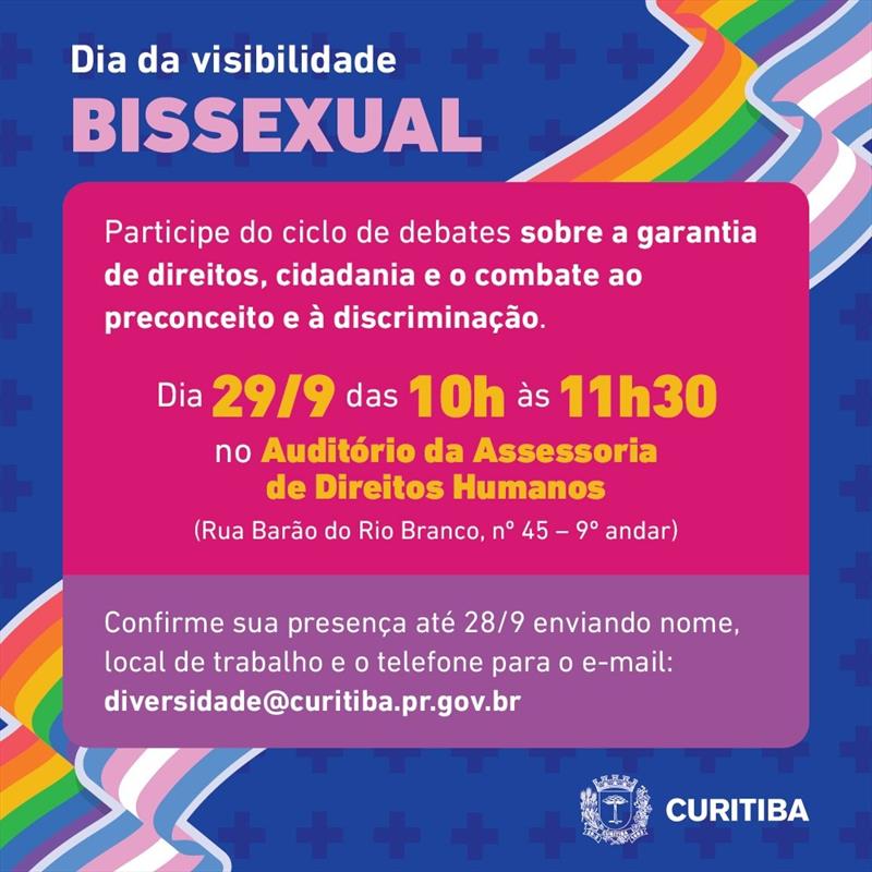 Ciclo Visibilidades debate direitos das pessoas bissexuais.