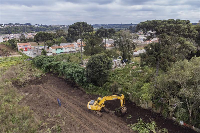 Inicio das obras para a construção das primeiras 752 unidades habitacionais no bairro novo do Caximba - Curitiba, 03/10/2022 - Foto: Daniel Castellano / SMCS