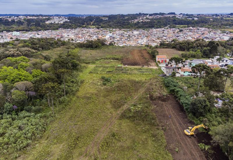 Inicio das obras para a construção das primeiras 752 unidades habitacionais no bairro novo do Caximba - Curitiba, 03/10/2022 - Foto: Daniel Castellano / SMCS