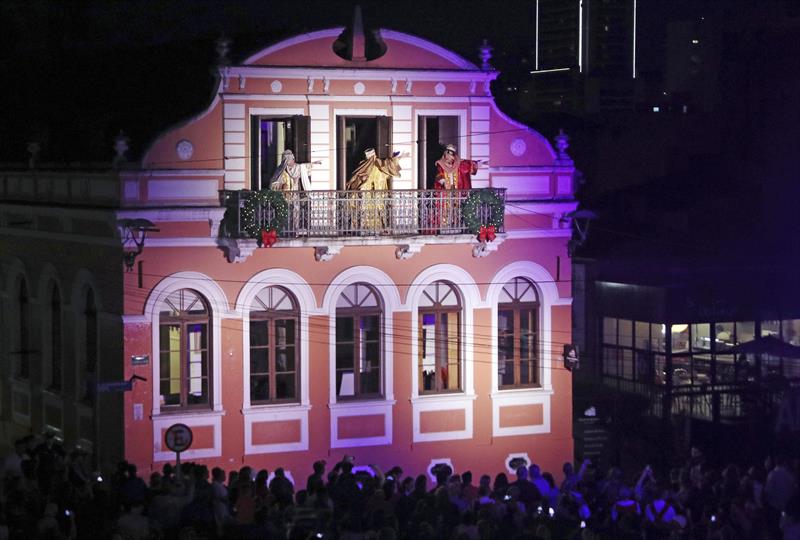 Auto de Natal no Largo da Ordem. Foto: Lucilia Guimarães/SMCS