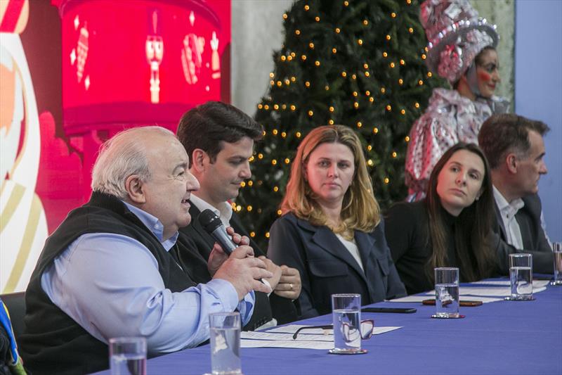 Prefeito Rafael Greca lança a programação do Natal de Curitiba - Luz dos Pinhais 2022. Curitiba, 25/10/2022. Foto: Pedro Ribas/SMCS