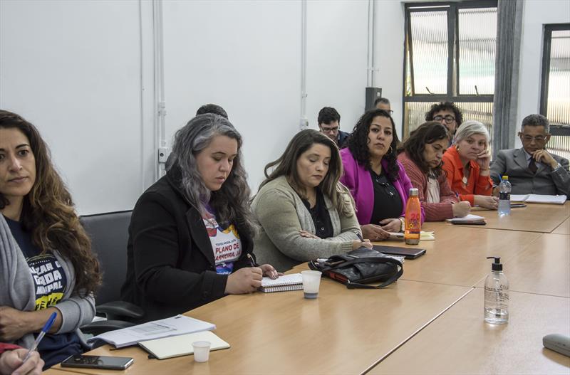 Reunião com sindicatos na Smap. 
Curitiba, 07/11/2022
Foto: Levy Ferreira/SMCS
