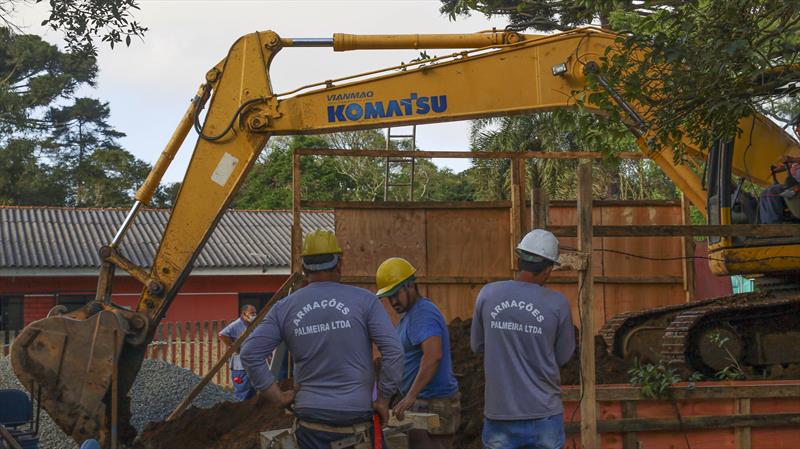 Moradores da Vila 29 de Outubro foram contratados para trabalhar na construção das casas.
Foto: Rafael Silva