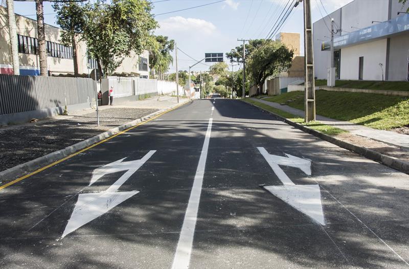O primeiro dia de implantação no novo binário nas ruas Santa Catarina e Eugênio José de Souza/Palmeiras. Água Verde. Curitiba, 09/11/2022
Foto: Levy Ferreira/SMCS
