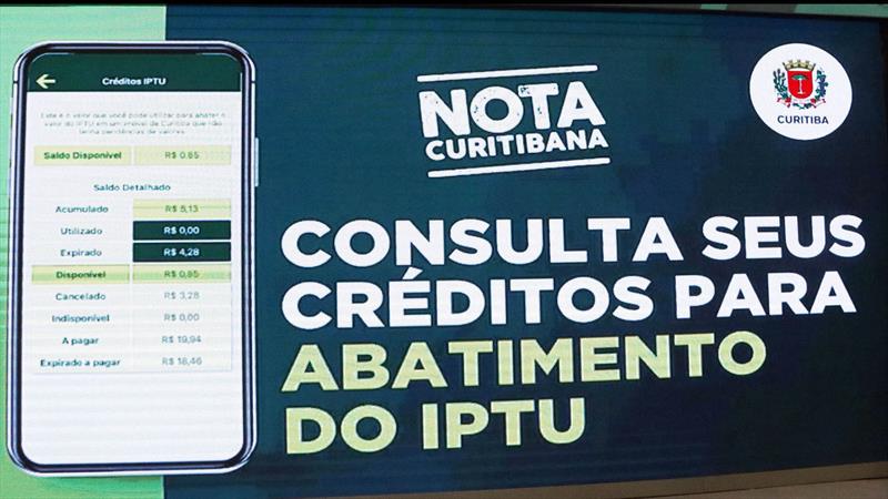 Nota Curitibana tem R$ 15 milhões em créditos "parados" por falta de cadastro.
Foto: Lucilia Guimarães/SMCS