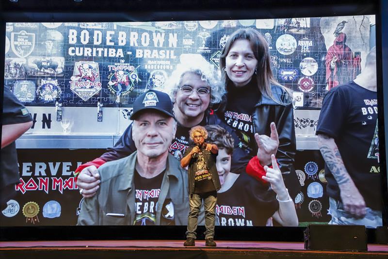 Empreendedores de Curitiba participaram das palestras do Conexões Vale do Pinhão. Na imagem, Samuel Cavalcanti, criador da Cervejaria Bodebrown. Curitiba, 30/11/2022. Foto: Hully Paiva/SMCS