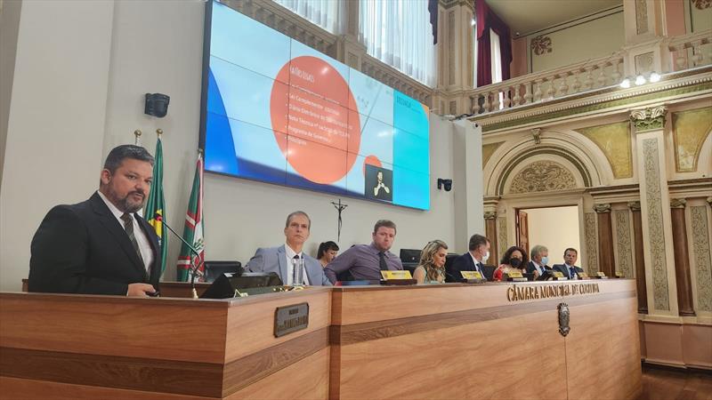 O projeto de lei foi votado em primeira turno, nesta segunda-feira (5/12), na Câmara Municipal de Curitiba (CMC). Foto: Divulgação