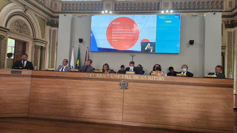 O projeto de lei foi votado em primeira turno, nesta segunda-feira (5/12), na Câmara Municipal de Curitiba (CMC). Foto: Divulgação
