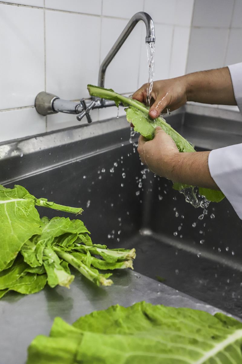 Lave bem os alimentos, especialmente frutas e verduras que serão consumidas crua. Foto: Hully Paiva/SMCS