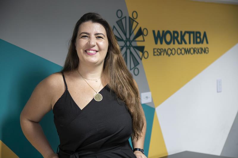 Fernanda, diretora executiva da Hospeda Eventos no Worktiba do Cine Passeio - Curitiba, 06/12/2022 - Foto: Daniel Castellano / SMCS