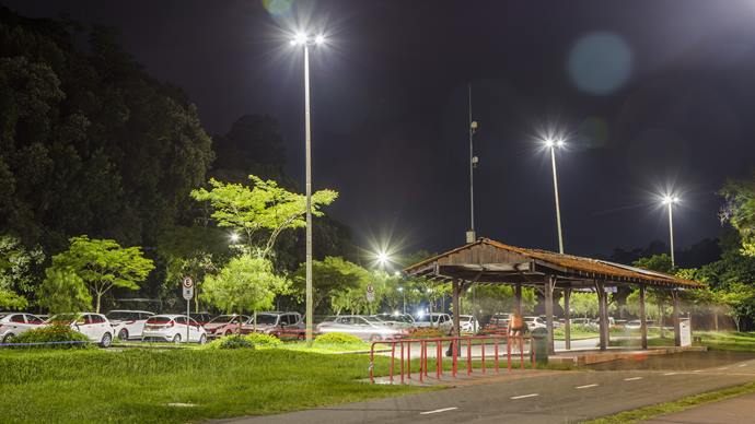 Nova iluminação no Parque Barigui. Curitiba, 02/03/2022. Foto: Pedro Ribas/SMCS