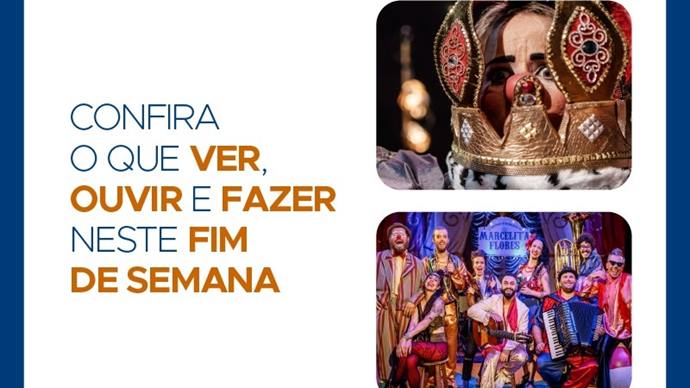 A programação cultural do fim de semana estará agitada e diversificada nos espaços da Prefeitura de Curitiba.