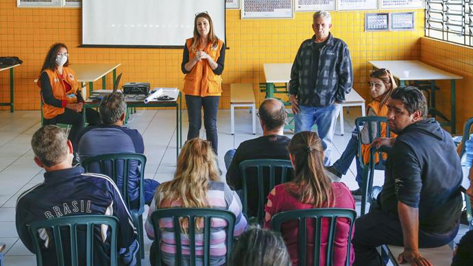 Técnicos da Cohab e IPPUC realizaram uma apresentação do Projeto Bairro Novo do Caximba. 
Curitiba, 31/05/2022.
Foto: Rafael Silva