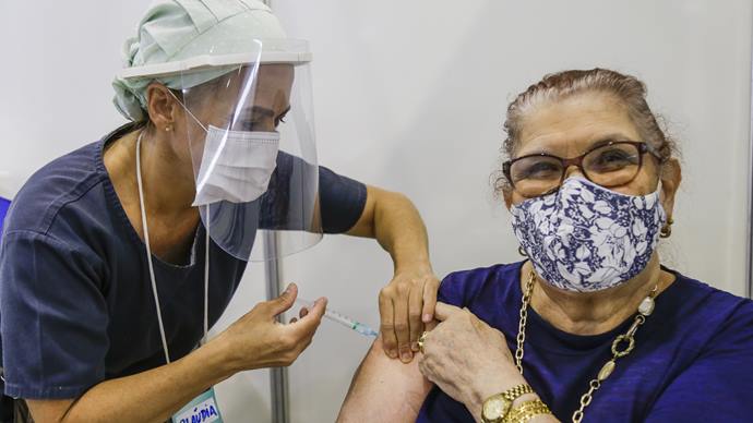 Vacina contra a covid-19. Foto: Pedro Ribas/SMCS