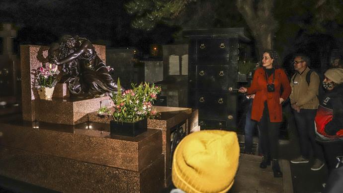 Visita guiada noturna no Cemitério Municipal São Francisco de Paula. Curitiba, 11/05/2022. Foto: Hully Paiva/SMCS