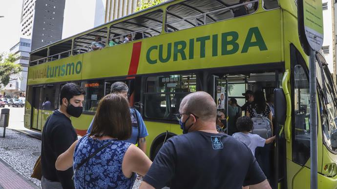 A Linha Turismo, que percorre 26 atrativos turísticos da cidade, teve 25.003 passageiros pagantes em julho.
Foto: Hully Paiva/SMCS