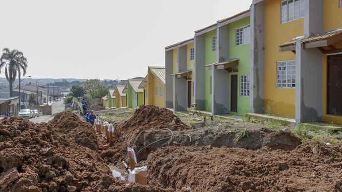 18 casas do Moradias Castanheira serão entregues em outubro.
Curitiba, 14/09/2022.
Foto: Rafael Silva / Cohab