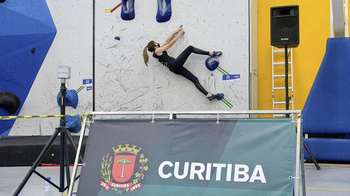 Curitiba sedia Campeonato Brasileiro de Escalada Boulder a partir desta terça.
Foto: Levy Ferreira/SMCS
