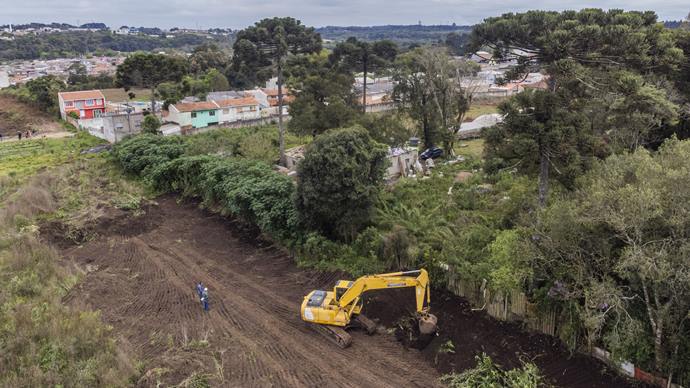 Inicio das obras para a construção das primeiras 752 unidades habitacionais no bairro novo do Caximba - Curitiba, 03/10/2022 - Foto: Daniel Castellano / SMCS
