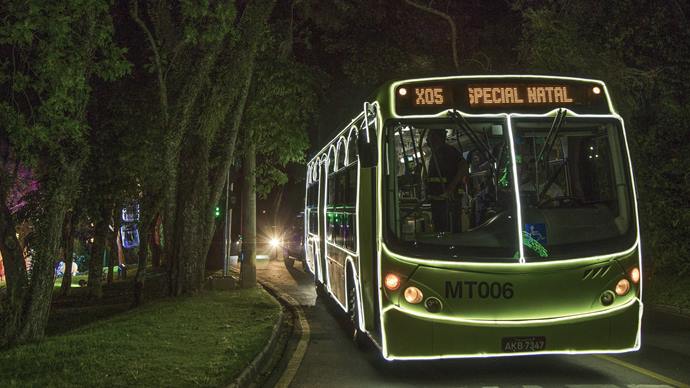 Curitiba terá Linhas de ônibus de Natal para os parques Barigui, Náutico e Tanguá. Foto: Pedro Ribas/SMCS
