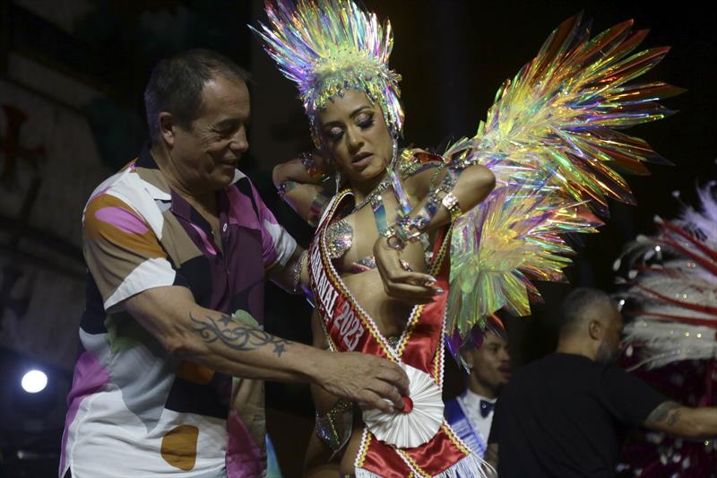 Escolha do Cortejo Real do Carnaval 2023, no Memorial de Curitiba. Foto: Cido Marques/FCC
