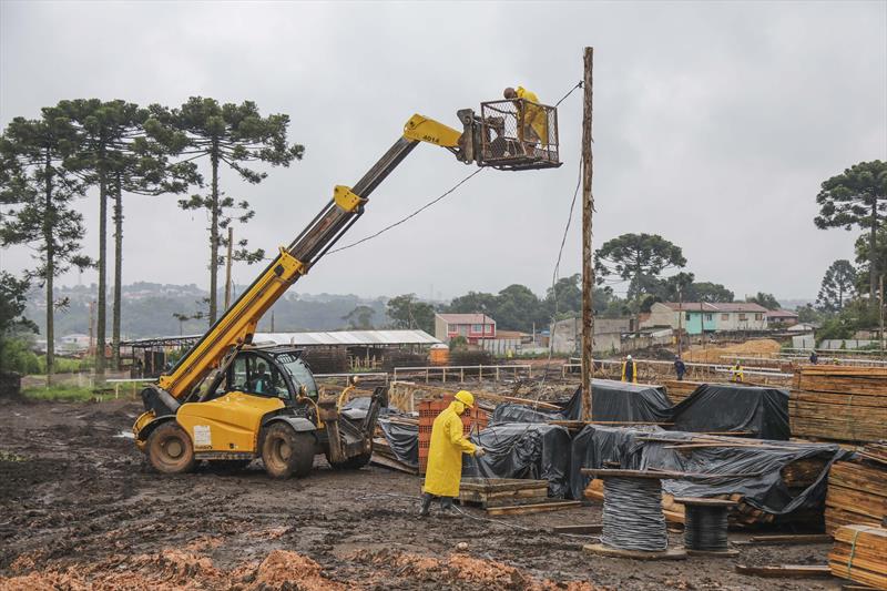 Canteiro de obras do bairro novo da Caximba - Curitiba, 30/01/2023 - Foto: Daniel Castellano / SMCS