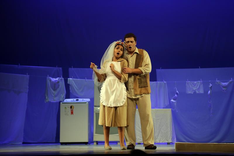 Jovens cantores líricos surpreendem com montagem de ópera em tempo recorde. - Créditos: Cido Marques/FCC