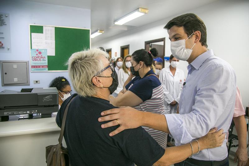 Prefeito em exercício, Eduardo Pimentel, entrega a reforma da Clínica Odontológica da Unidade de Saúde Tapajós, na Regional Boqueirão. Curitiba, 06/02/2023. Foto: Pedro Ribas/SMCS