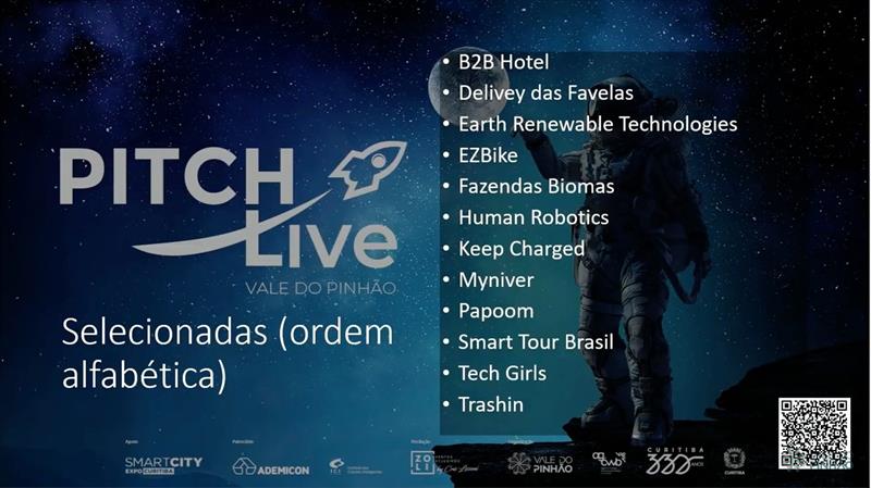 Vale do Pinhão define os 12 startups finalistas do Pitch Live 2023.