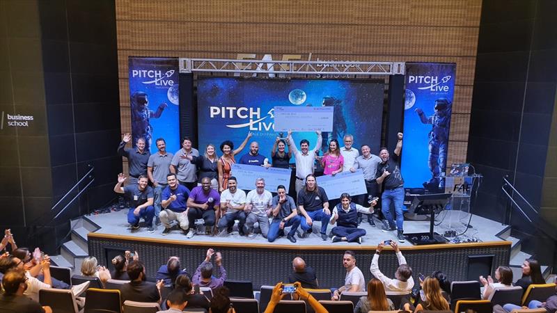 Trashin vence a competição nacional de Startups Pitch Live Vale do Pinhão 2023.
Foto: Divulgação
