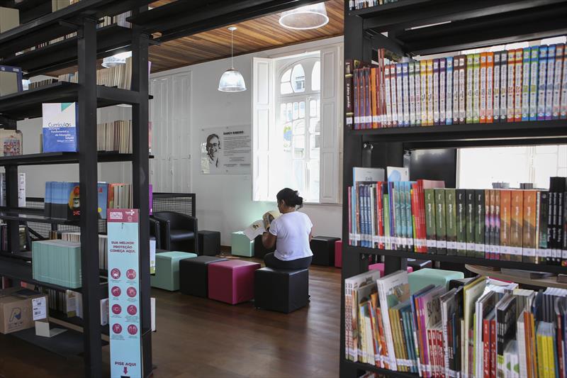 Nova biblioteca Darcy Ribeiro, aberta para visitação.
Curitiba, 21/03/2023.
Foto: Luiz Costa/ SME