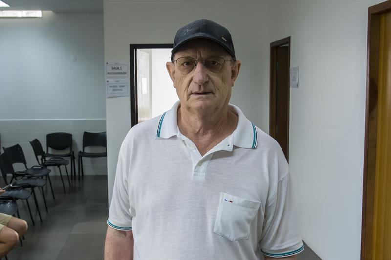 Início da vacinação contra a gripe para crianças e idosos. Na imagem,  Gilmar João Lusa, 67 anos.
Curitiba 29/03/2023
Foto: Levy Ferreira/SMCS
