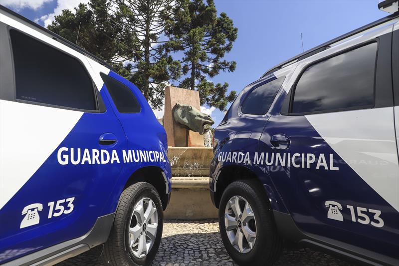 Entrega de dez novas viaturas para a Guarda Municipal de Curitiba.
Curitiba, 13/04/2023.
Foto: José Fernando Ogura/SMCS.