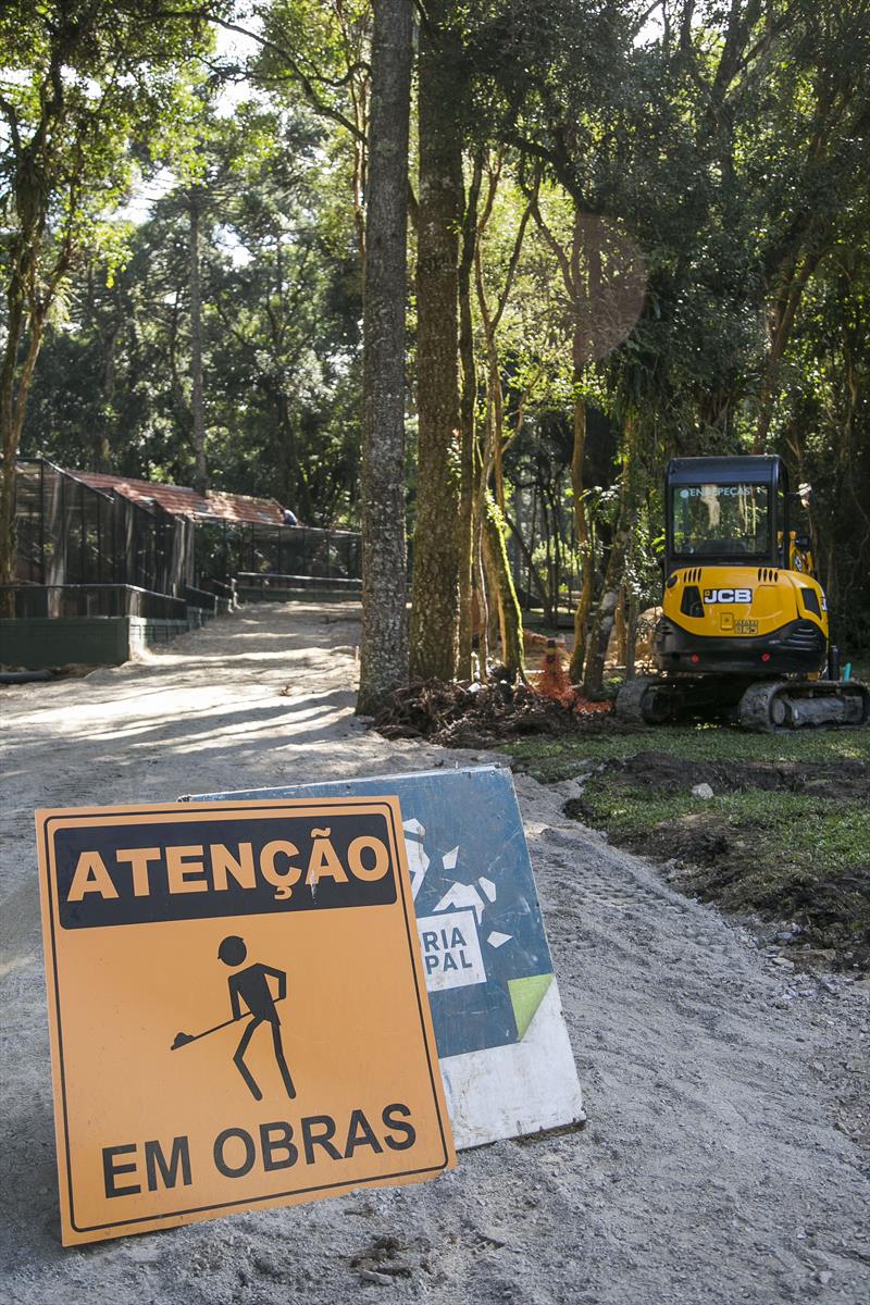 Obras no Zoológico. Curitiba, 22/05/2023. Foto: Pedro Ribas/SMCS