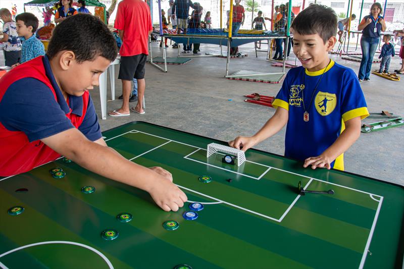 Neste sábado, Comunidade Escola leva serviços, lazer e artesanato a mais de trinta unidades.
Foto: Levy Ferreira/SMCS  