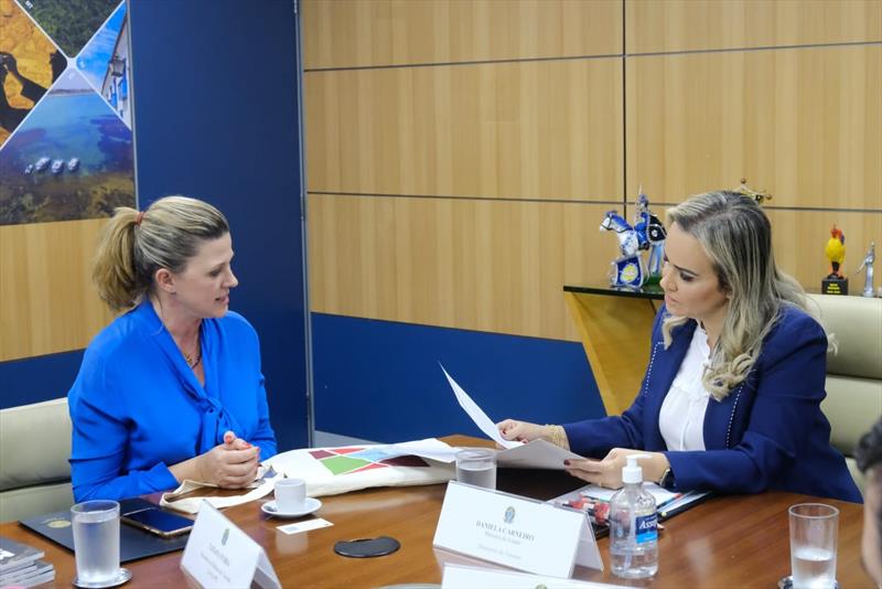 A presidente do Instituto Municipal de Turismo, Tatiana Turra, esteve em Brasília, onde se encontrou com a ministra do Turismo, Daniela Carneiro, e com a equipe técnica da Embratur.
Foto: Divulgação