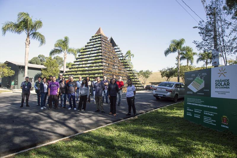 Primeira visita guiada na Pirâmide Solar do Caximba, parque Fotovoltaico da Curitiba. Curitiba,07/06/2023. Foto: Ricardo Marajó/SMCS 