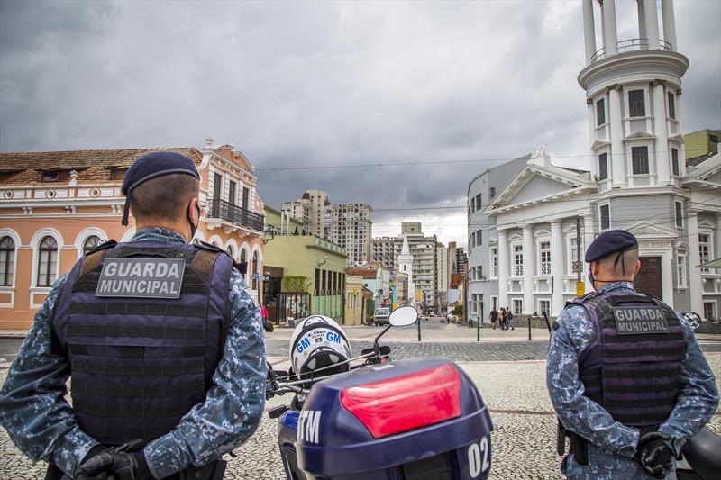 Guarda Municipal registra queda nos casos de pichação em Curitiba. Foto: Pedro Ribas/SMCS