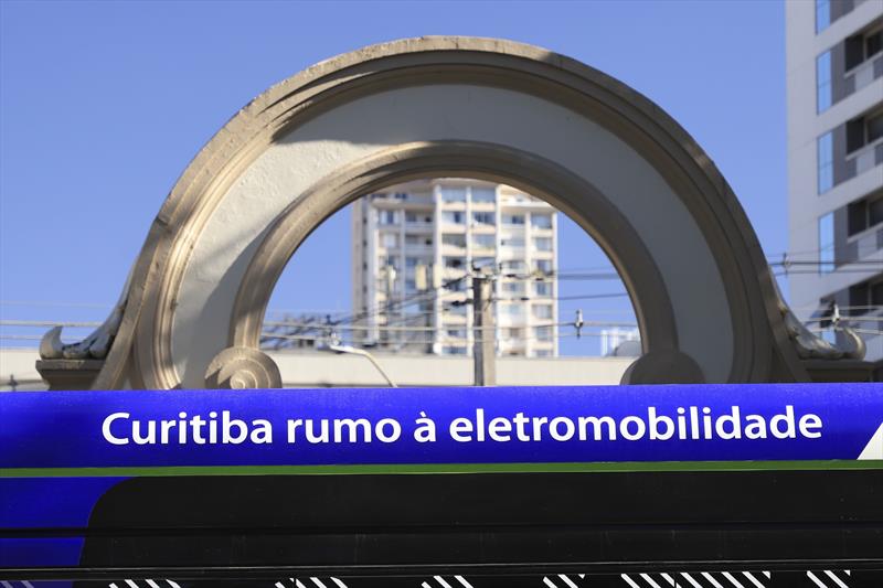 Lançamento dos testes com ônibus elétricos da Marcopolo.
Curitiba, 28/06/2023.
Foto: José Fernando Ogura/SMCS.