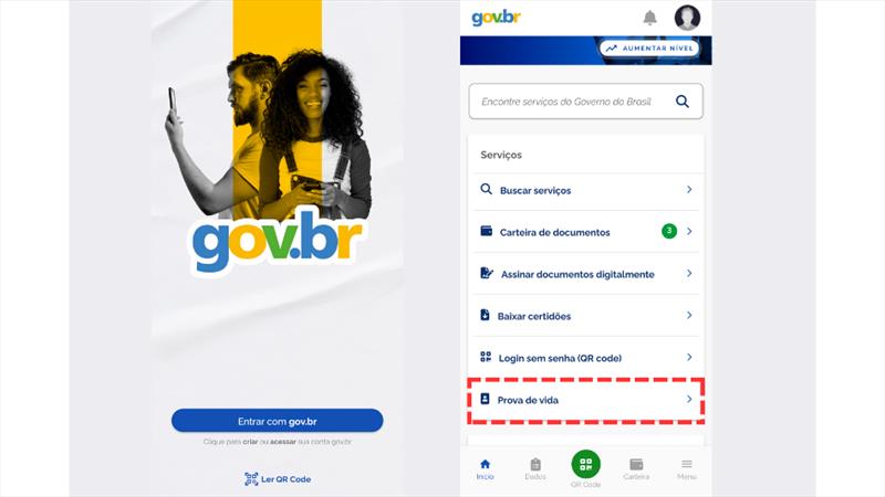  	Aposentados e pensionistas da Prefeitura de Curitiba podem fazer a prova de vida pelo aplicativo gov.br, por reconhecimento facial.