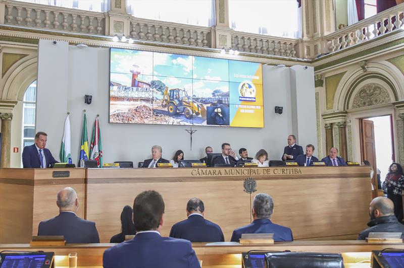 Abertura dos Trabalhos Legislativos na Câmara Municipal de Curitiba - Curitiba, 01/08/2023 - Foto: Daniel Castellano / SMCS
